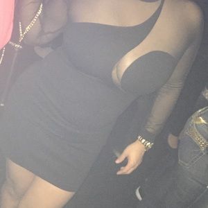 Black mini dress by Guess Marciano,  medium size